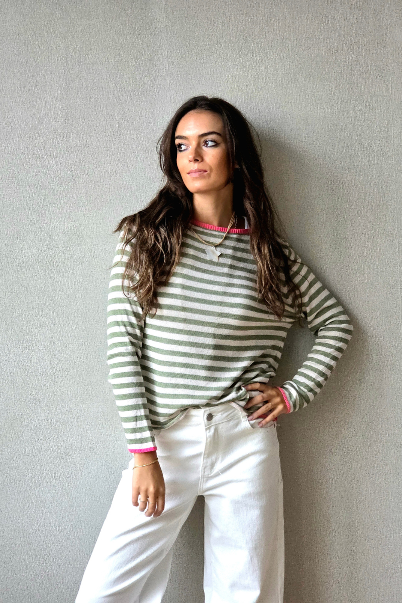 Jersey Sunset Rayas Caqui