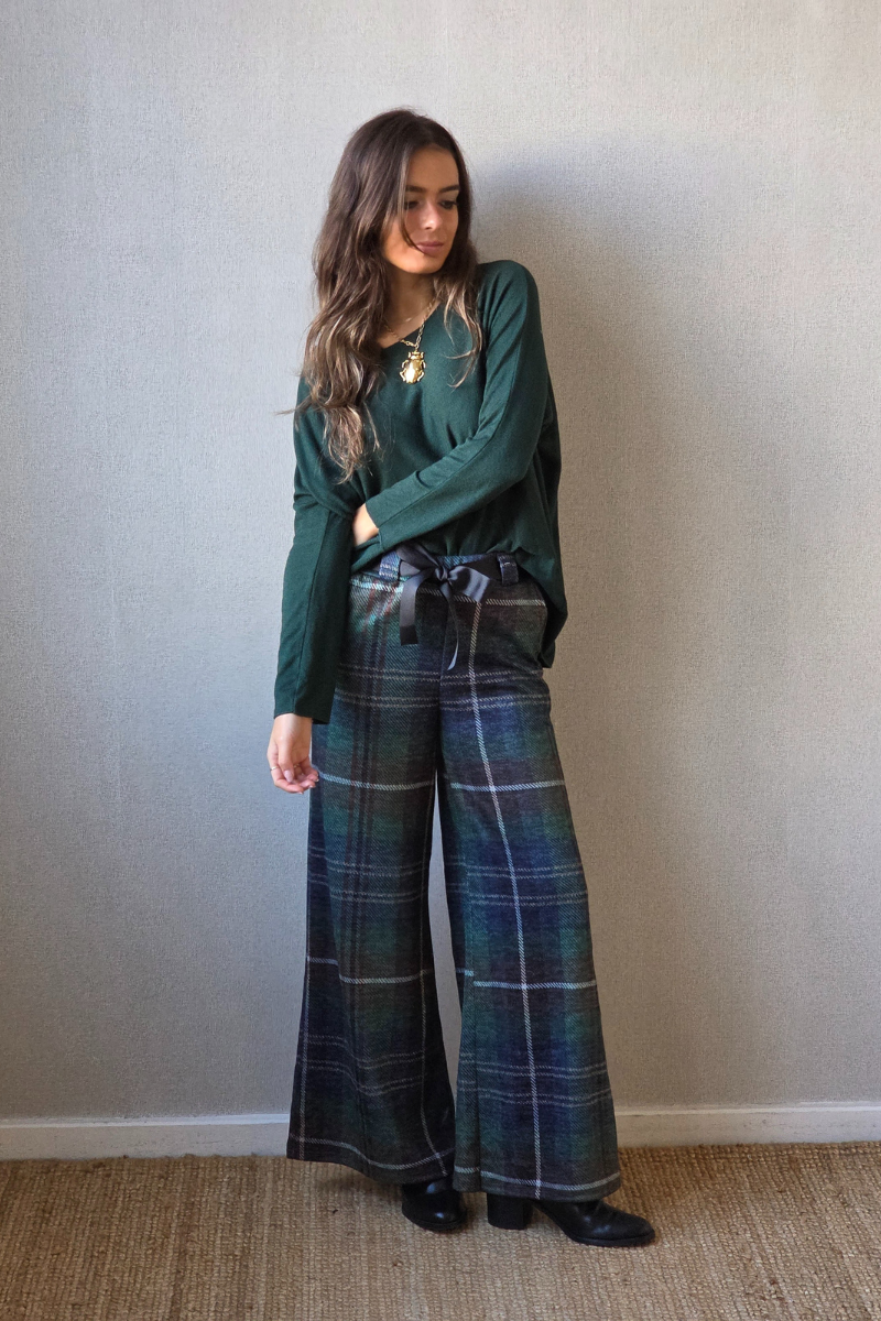 Pantalón de cuadros Belmonte azul