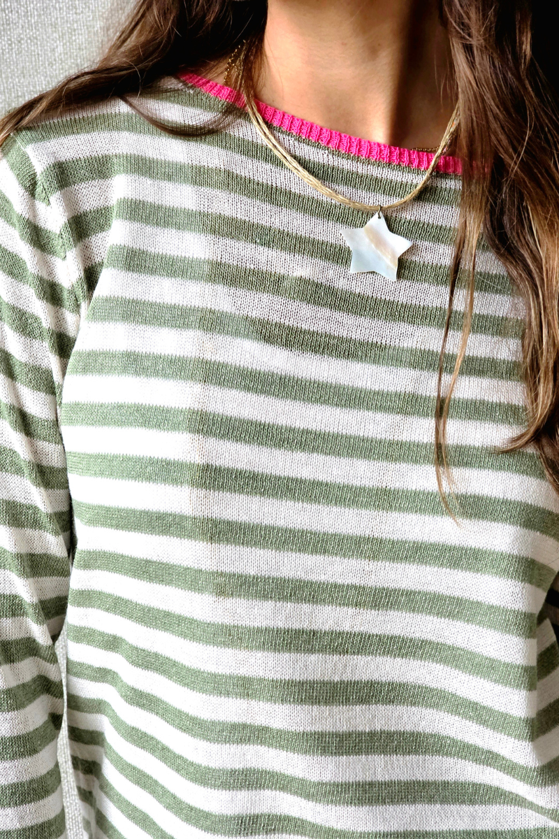 Jersey Sunset Rayas Caqui