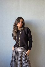 Jersey manga farol marrón chocolate