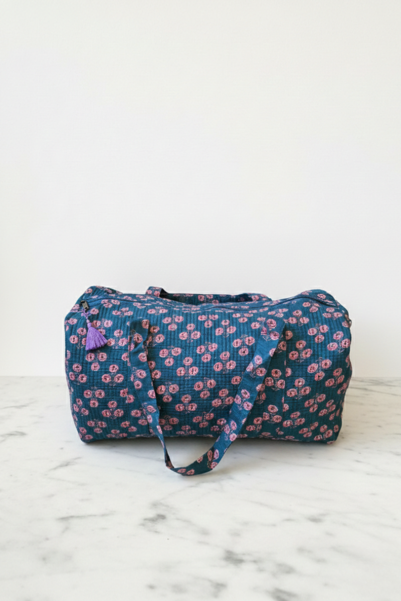 Bolsa Telas Indias Azul con Opción de Personalizar