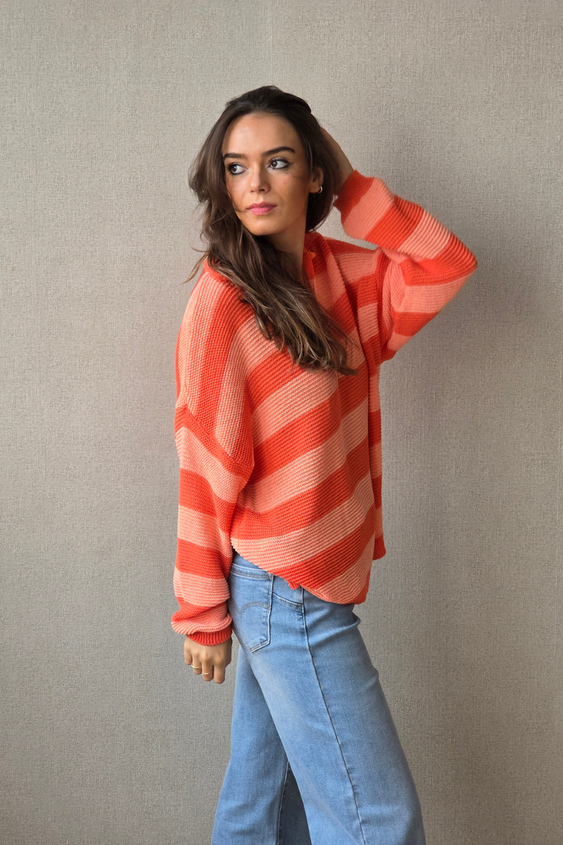 Jersey Rayas - Naranja