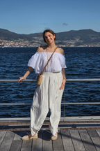 Pantalón Ancho Crudo