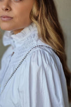 Blusa cuello fruncido