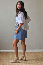 Bermuda Mujer Azul