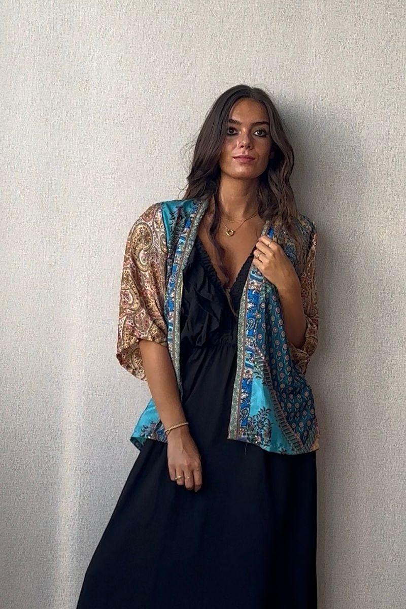 Kimono indio color morado