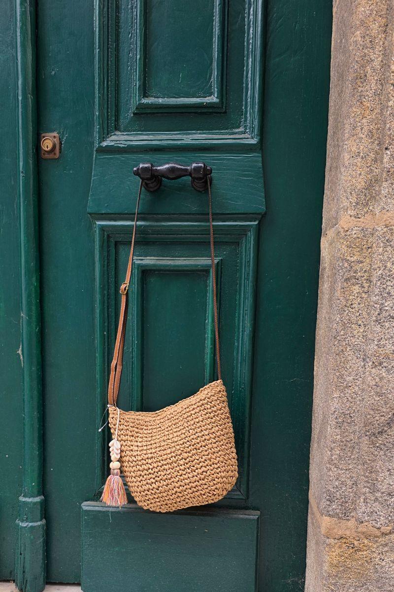Bolso natural de rafia