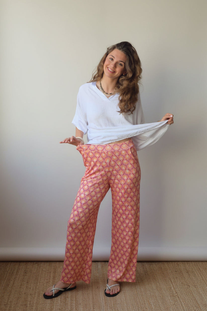 Blusa oversize manga satinada blanca