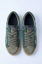 Sneakers rayo verde botella