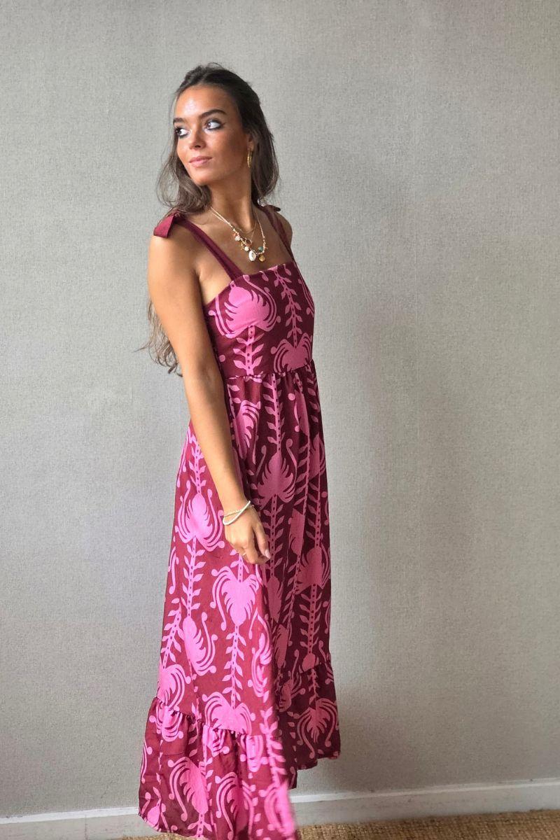 Vestido de tirantes estampado