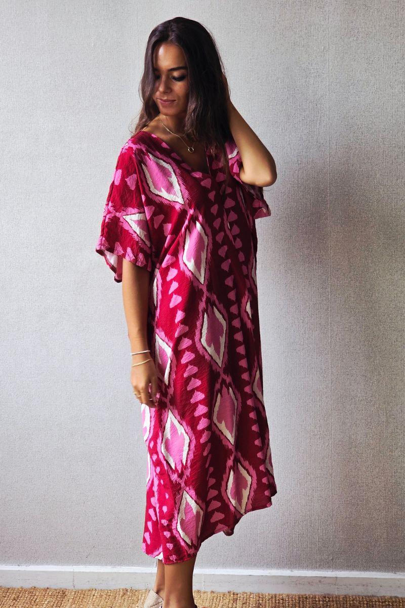 Vestido  rombos oversize