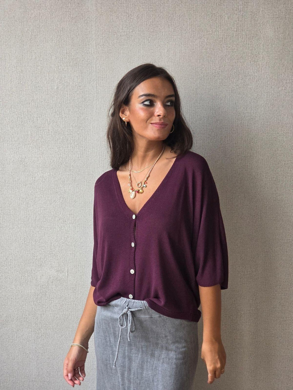 Jersey-chaqueta botones