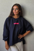 Sudadera oversize iconic fucsia