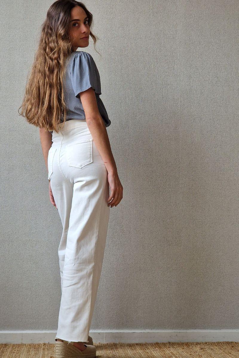 Pantalón vaquero blanco