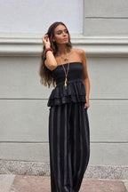 Total look top y pantalón negro