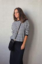 Jersey de rayas negro y blanco