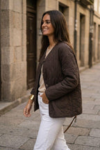Chaqueta acolchada chocolate