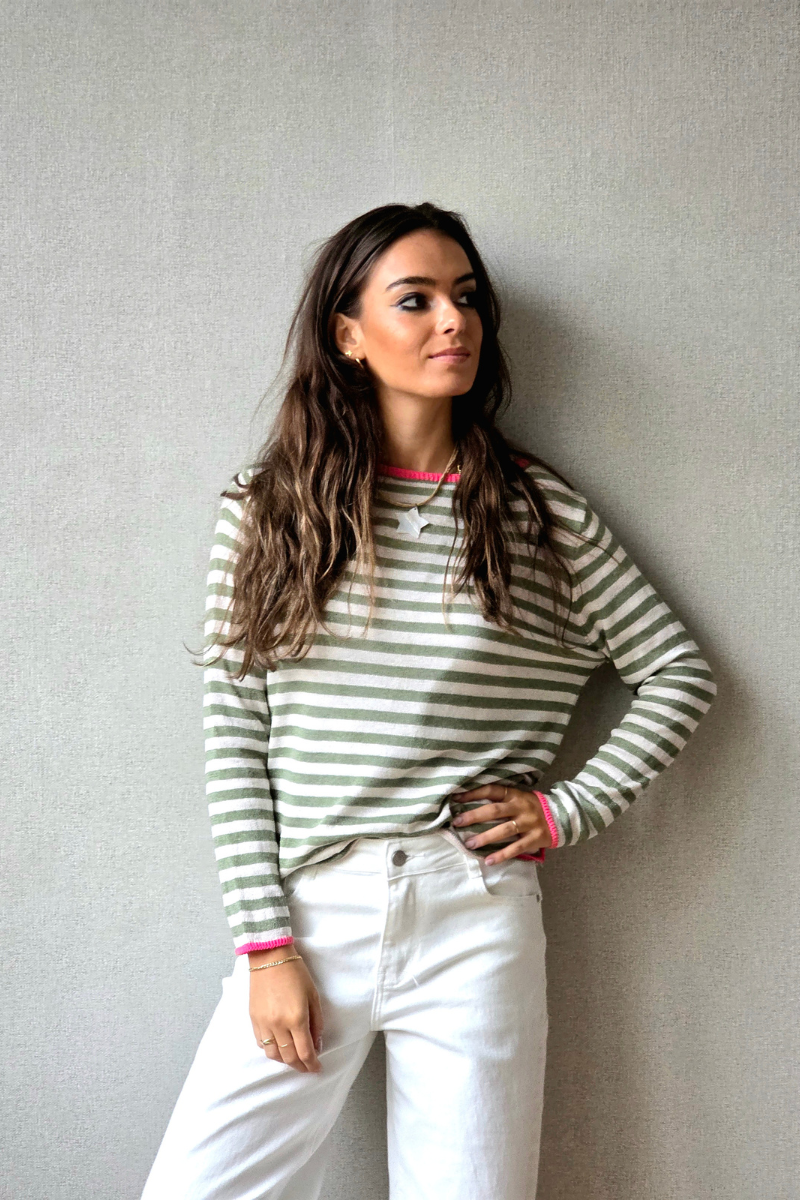 Jersey Sunset Rayas Caqui