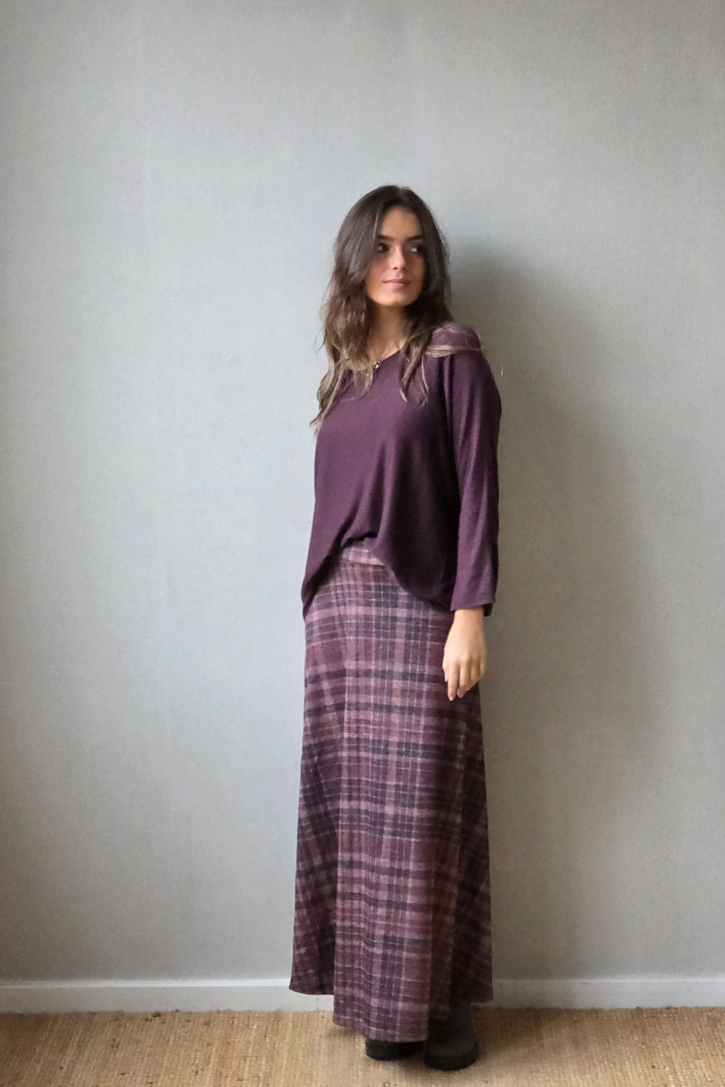 Falda de cuadros rayas