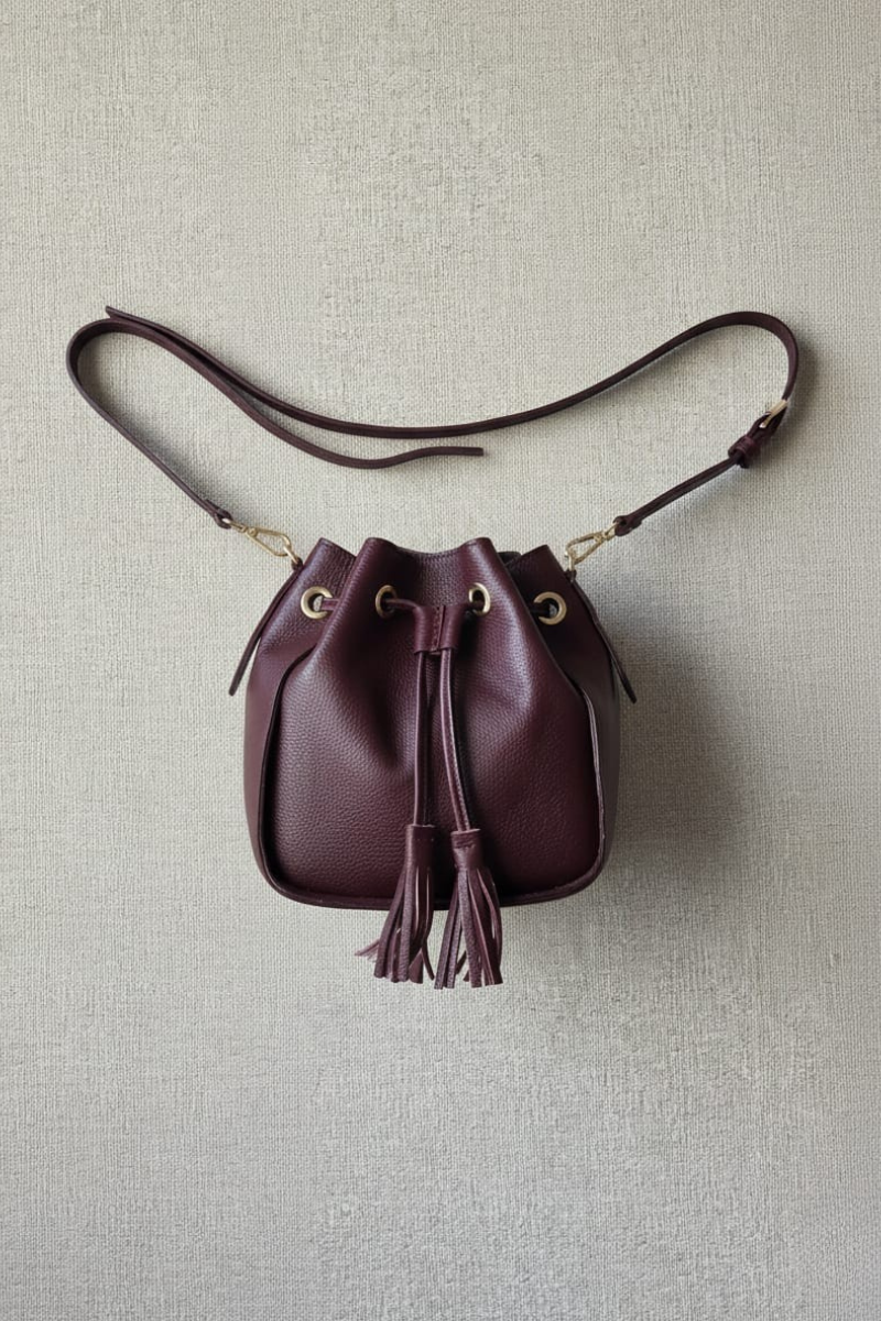 Bolso bombonera de piel grante