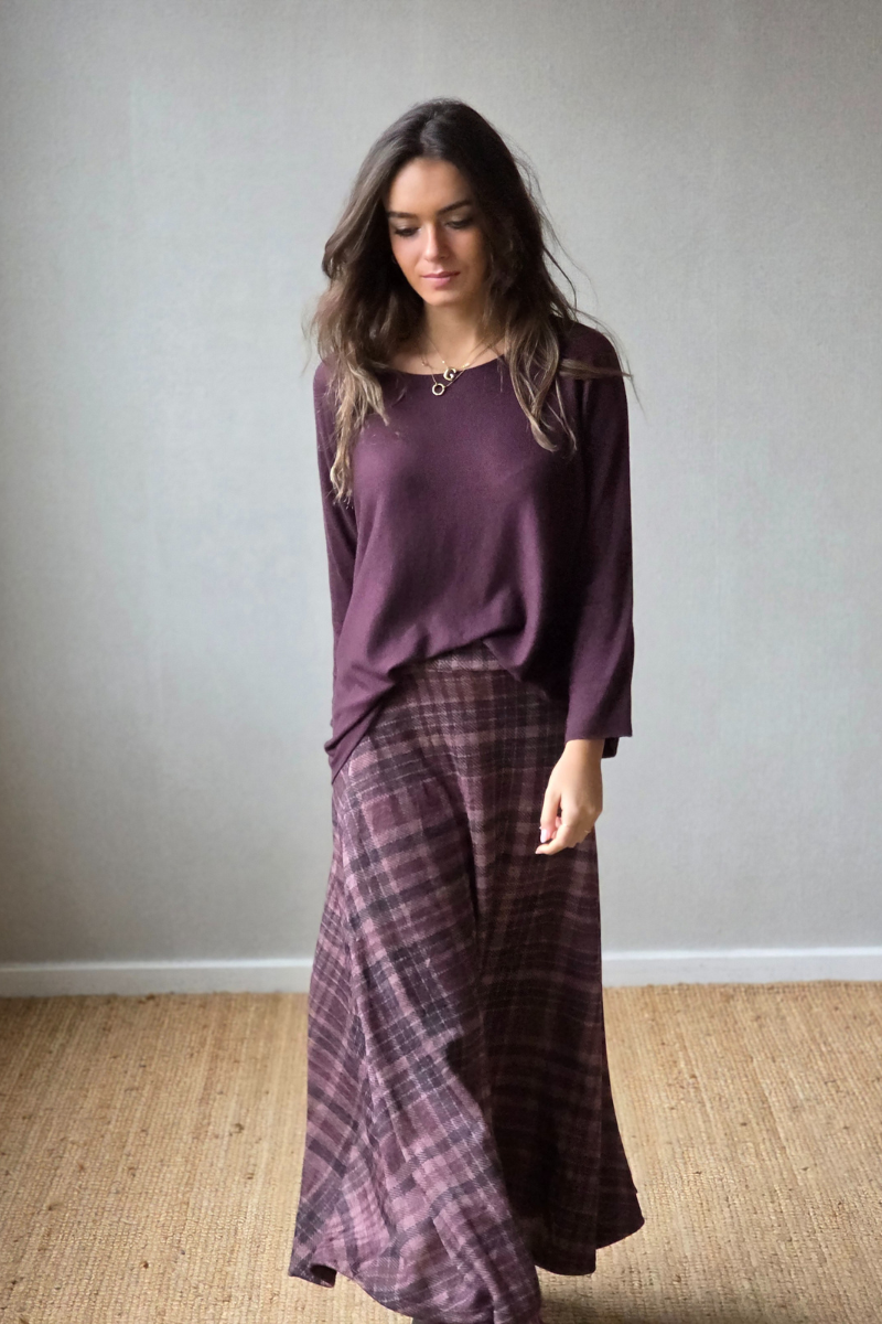 Falda de cuadros rayas