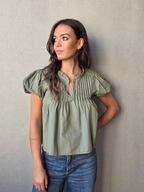 Blusa Manga Farol Caqui