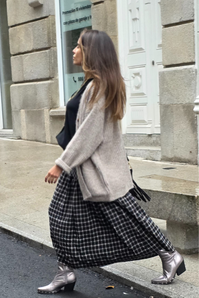 Chaqueta de punto Olivia beige