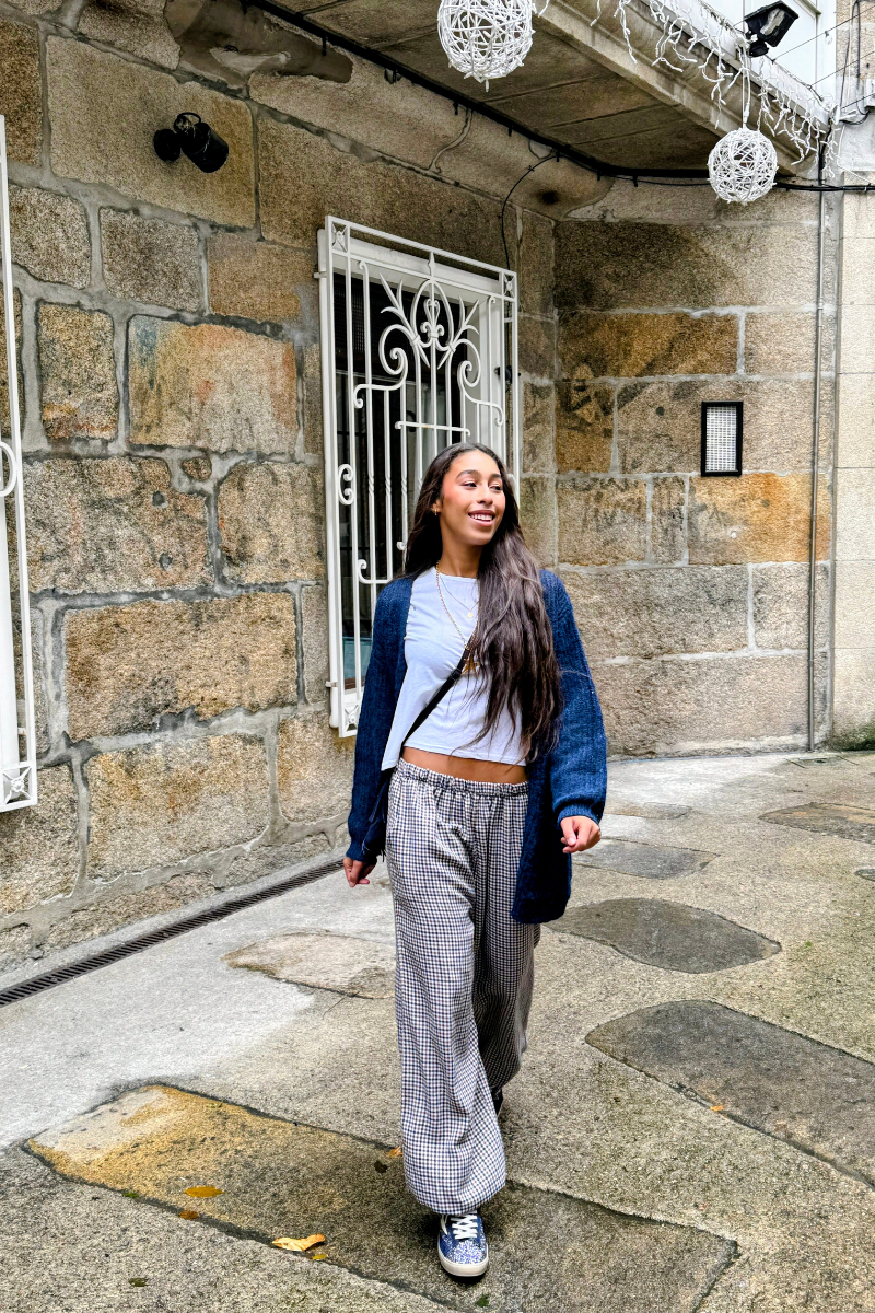 Chaqueta de punto Olivia azul marino