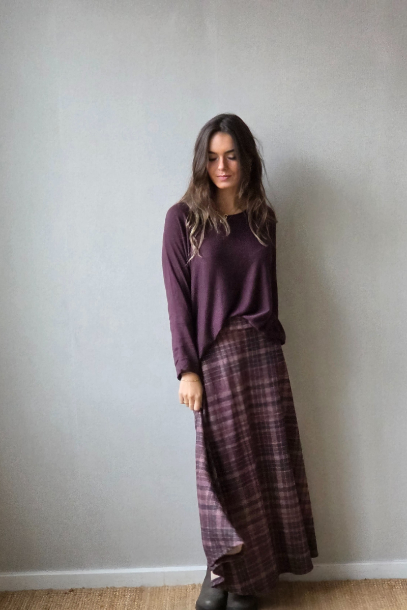 Falda de cuadros rayas