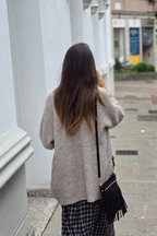 Chaqueta de punto Olivia beige