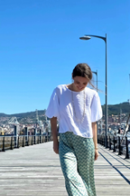 Blusa Manga Globo Blanco