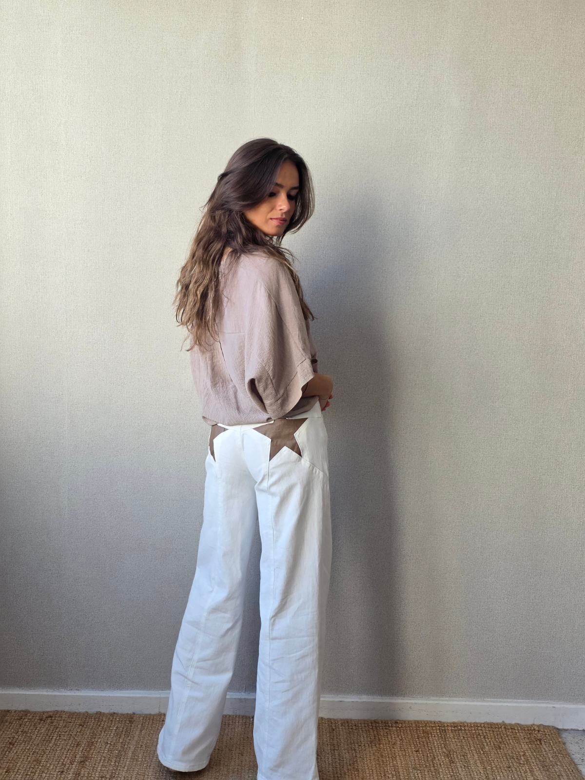 Camisa Cuello Mao Topo