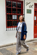 Chaqueta de punto Olivia azul marino