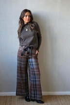 Pantalón de cuadros Belmonte marrón