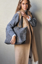 Bolso ante shopping gris