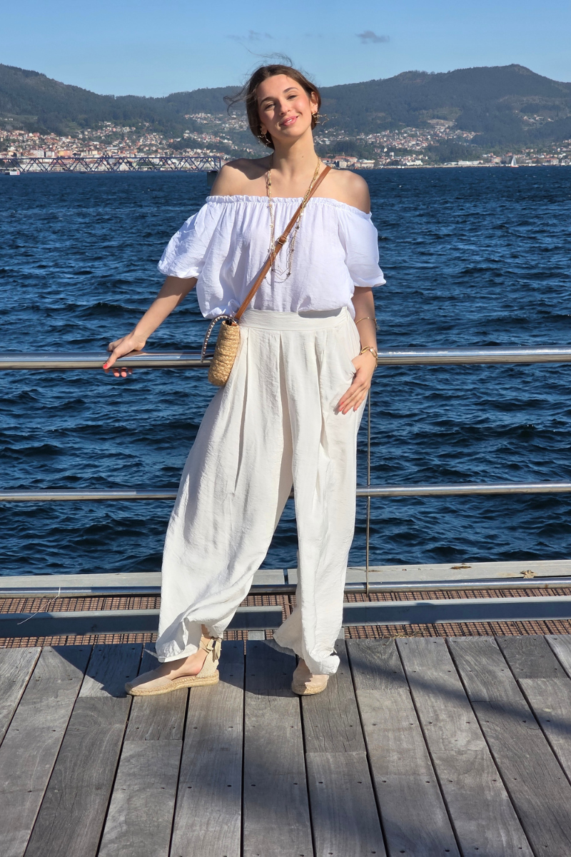 Pantalón Ancho Crudo