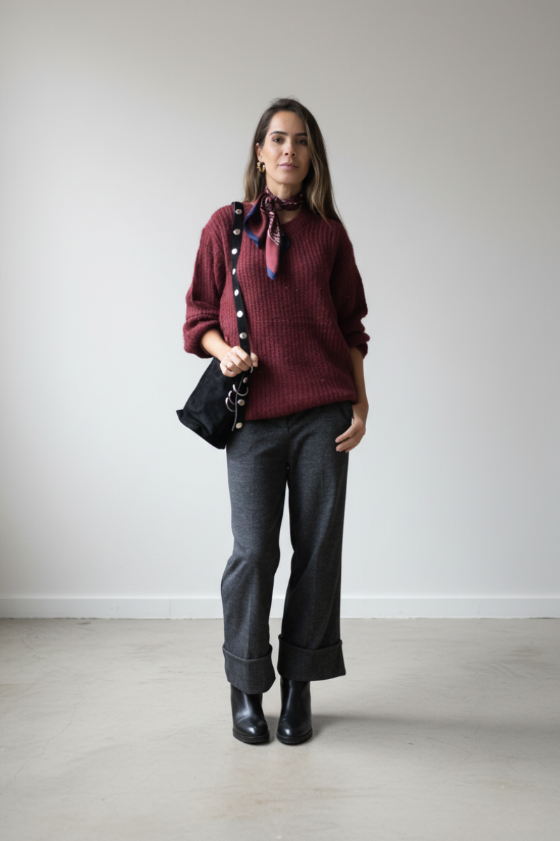 Pantalón mezclilla gris oscuro