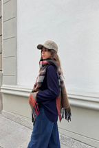 Gorra de con estampado príncipe de gales