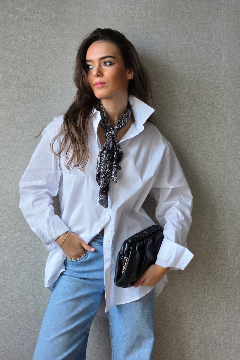 Camisa Blanca de Algodón