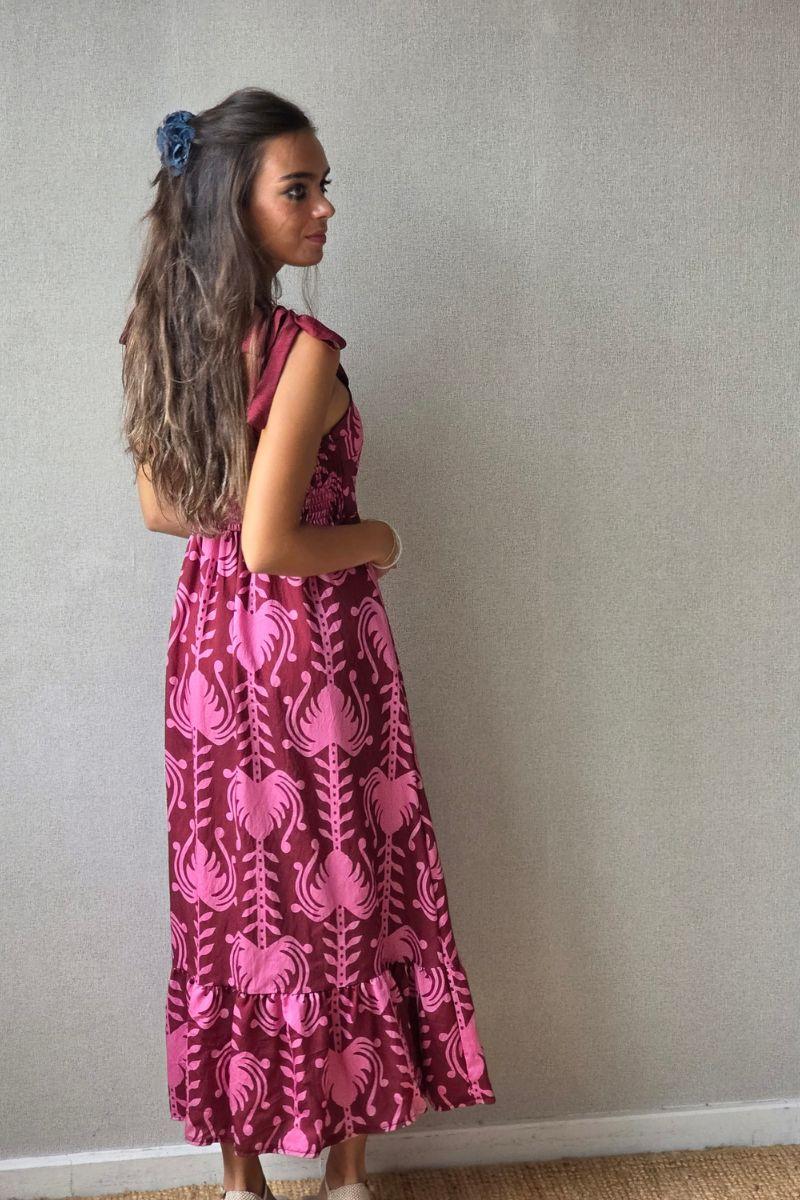 Vestido de tirantes estampado
