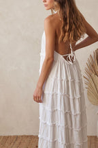 VESTIDO VOLANTES LINO