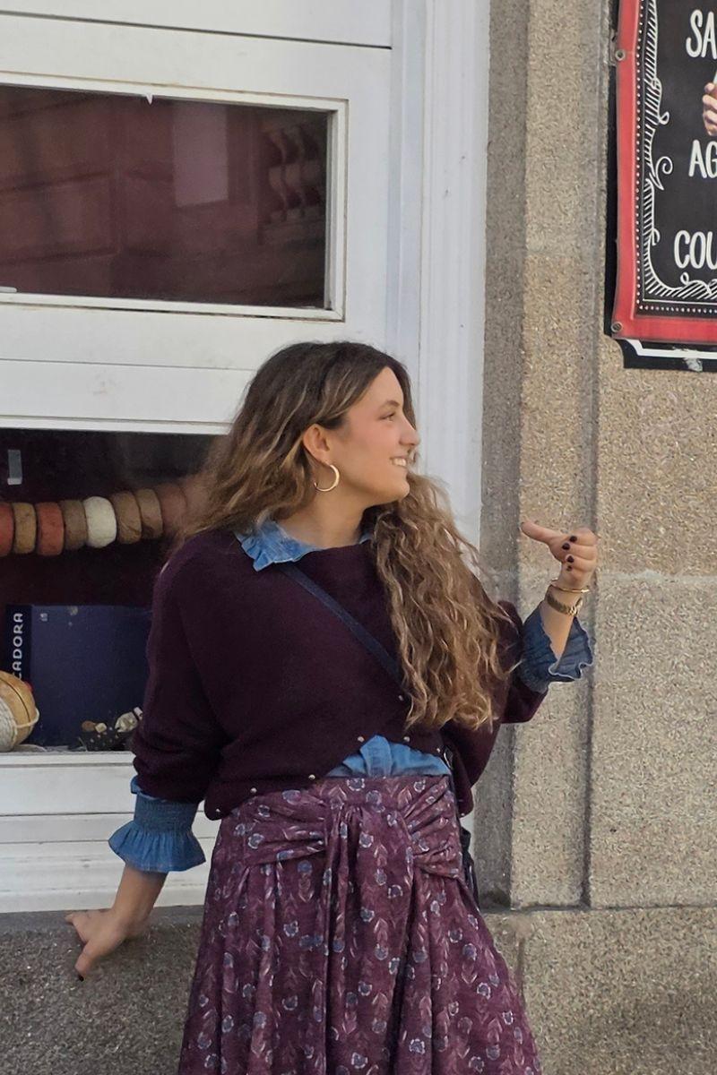 Jersey cruzado tenn con tachas