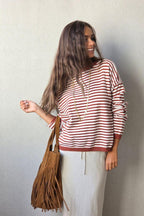 Jersey de rayas blanco/caldero