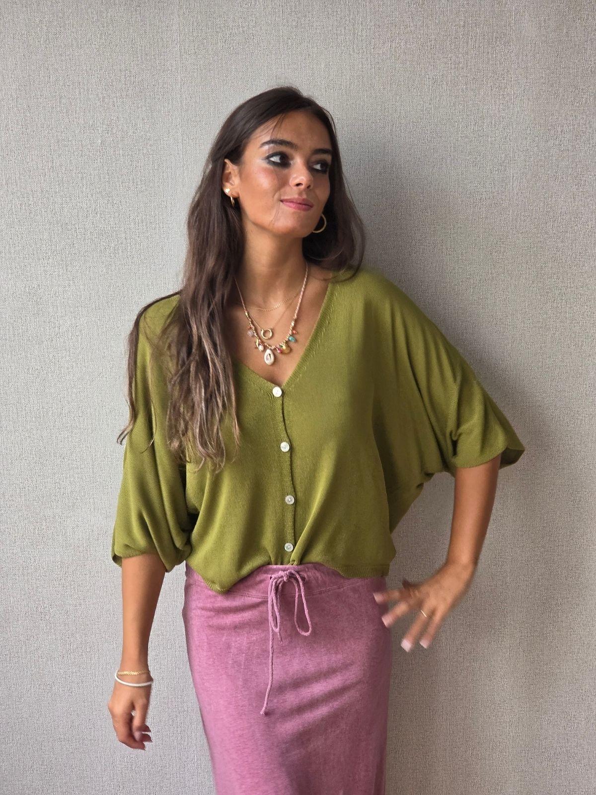 Jersey-chaqueta botones