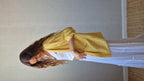kimono tipo lino amarillo