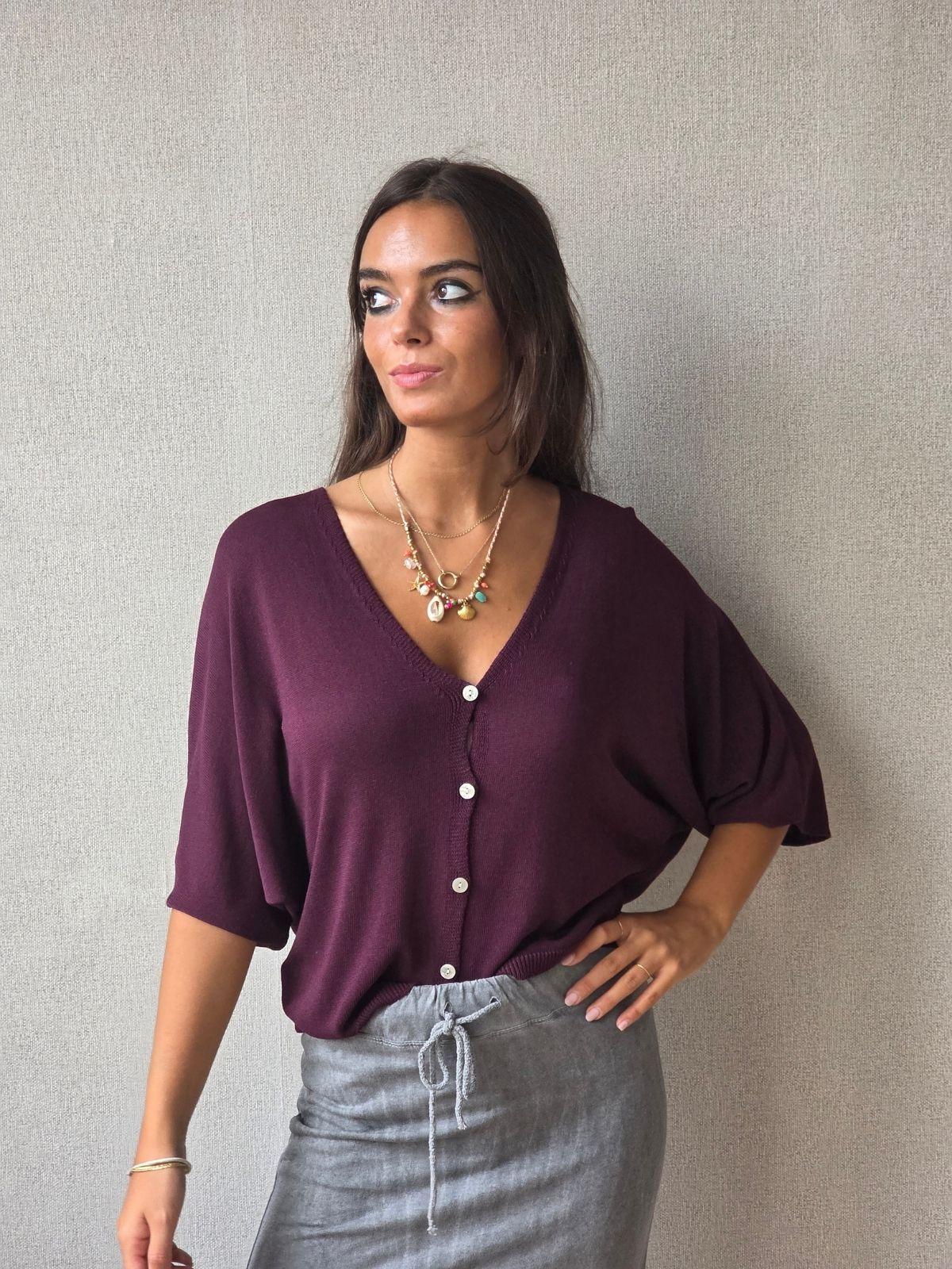 Jersey-chaqueta botones