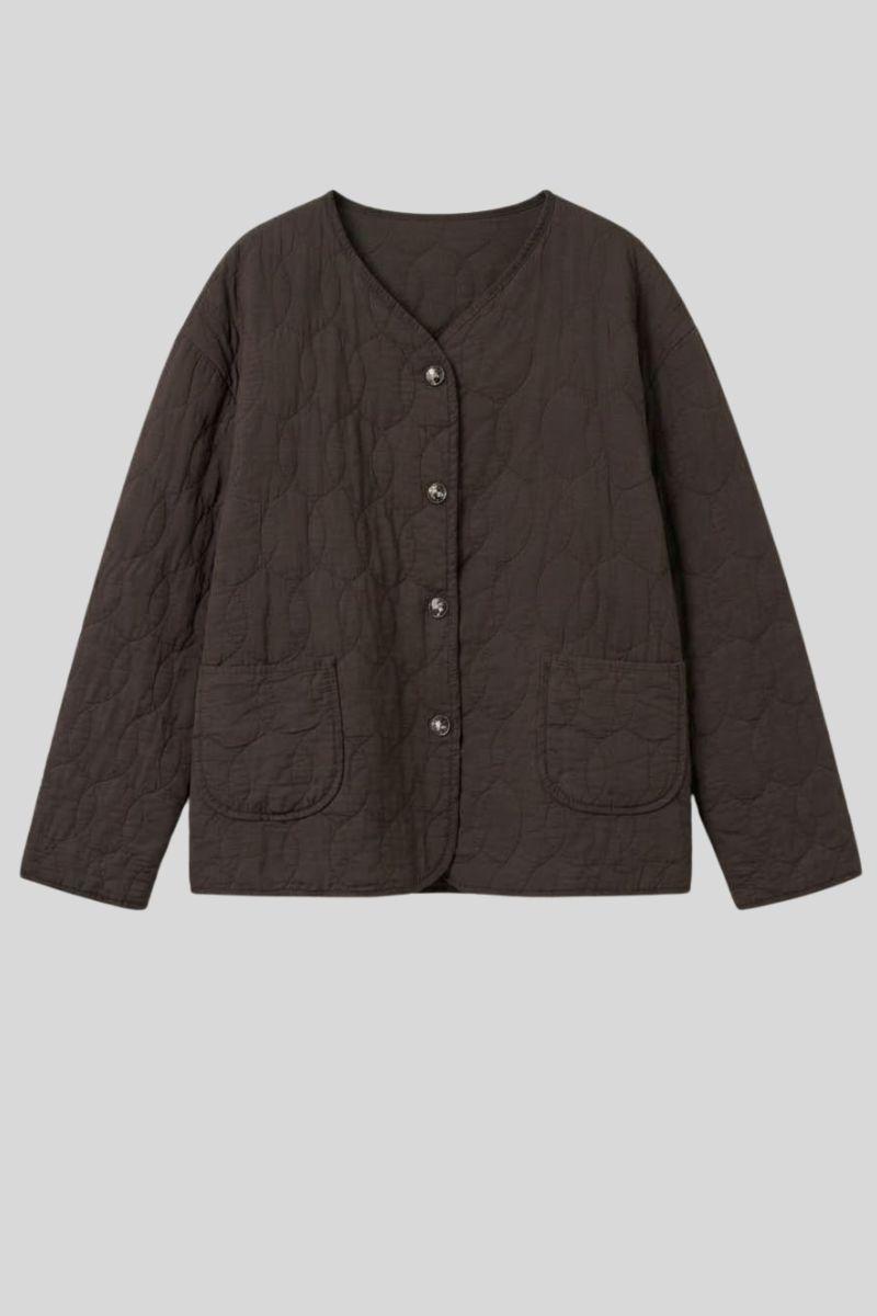 Chaqueta acolchada chocolate