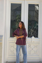 Sudadera con capucha de gris medio