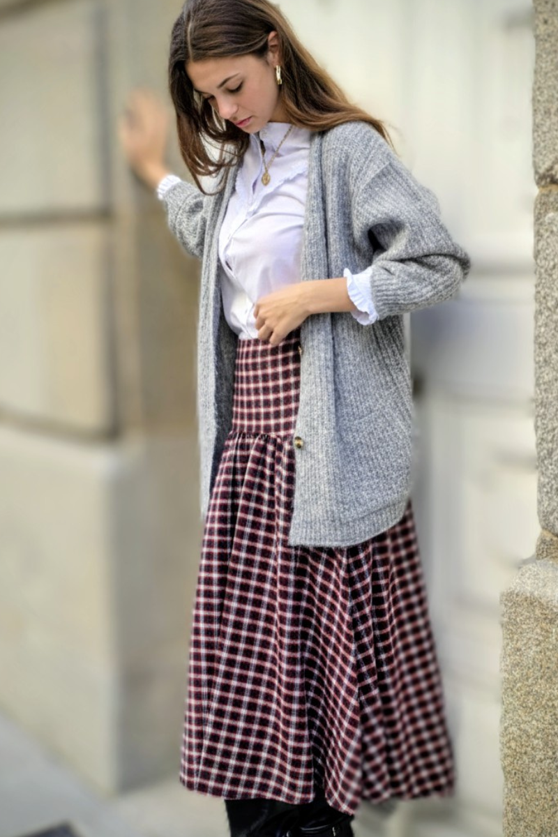 Chaqueta de punto Olivia gris