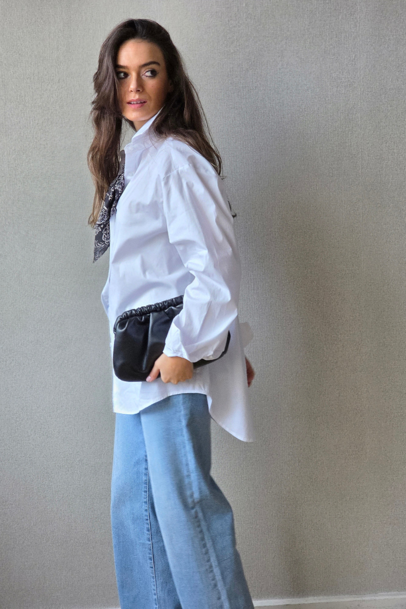 Camisa Blanca de Algodón